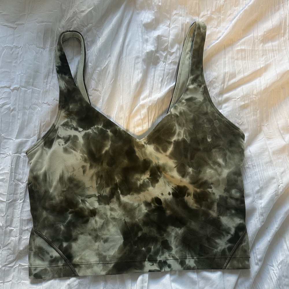 Lululemon green Tie-Dye Tank Top